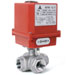 EL-318, 3 way Electric Automation Ball Valves 24 VAC, Standard Bore , 1000 psi, Screwed End 